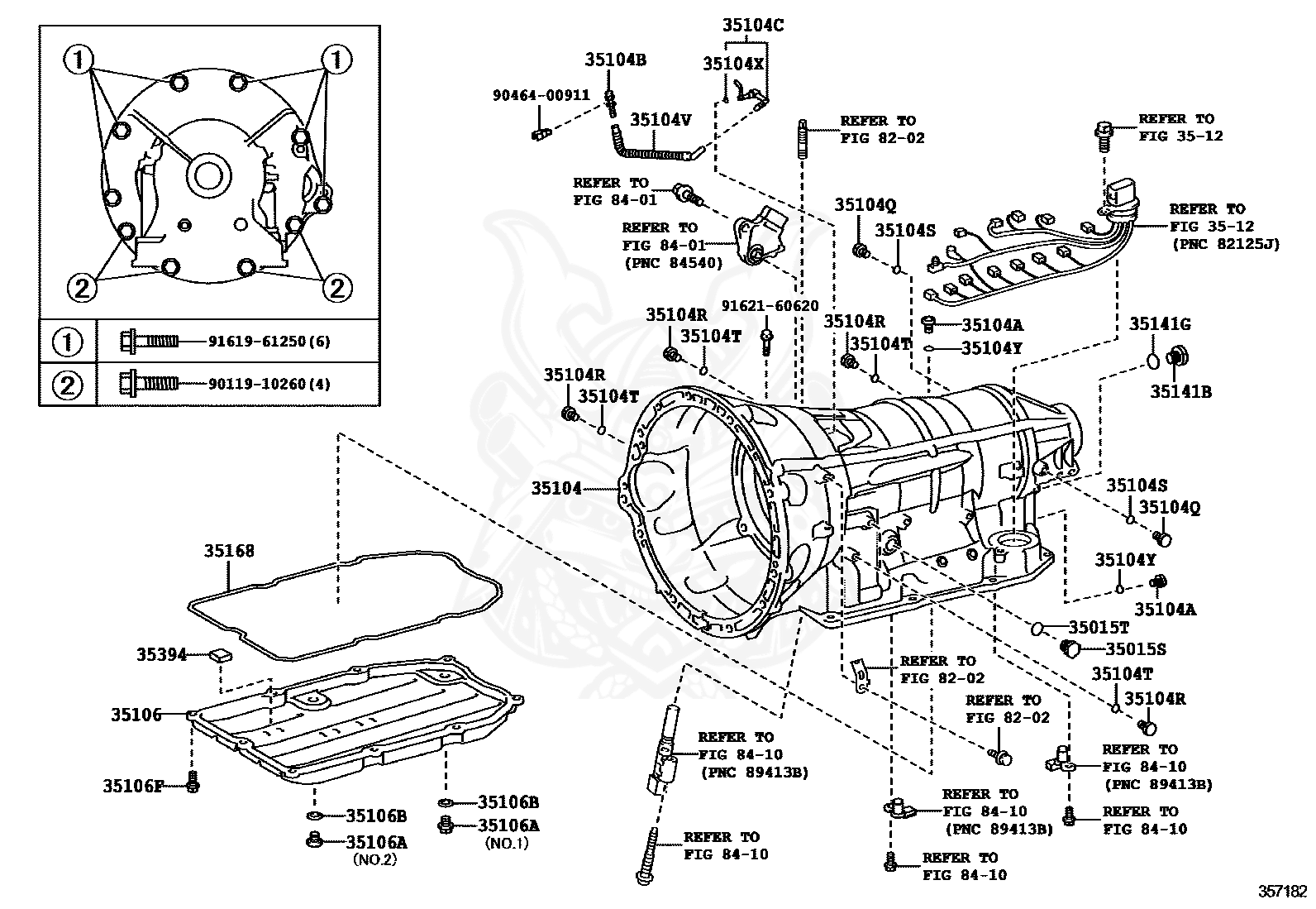 Toyota - Plug, Automatic Transmission Case